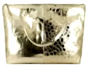 LONI Jumbo Metallic Tote Shoulder Beach Holiday Bag