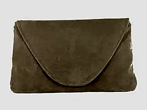 LONI Attractive Large Faux Suede Clutch Shoulder Bag