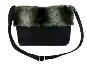 LONI Faux Fur/ Suede Shoulder Crossbody Bag