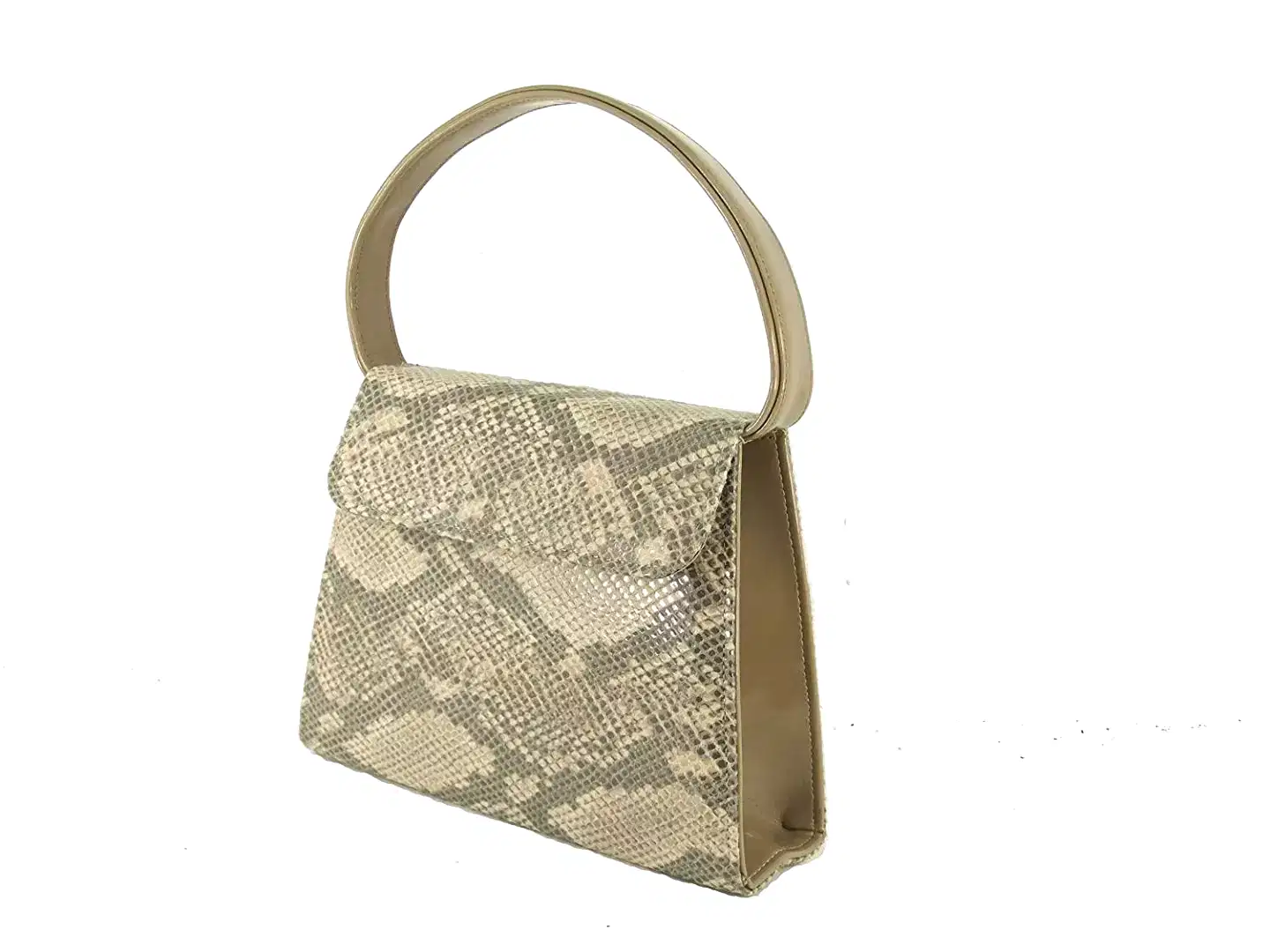 LONI Womens Clutch Shoulder Bag Faux Snakeskin Crocodile Animal Print