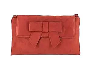 LONI Alluring Faux Suede Clutch Shoulder Wristlet Bag