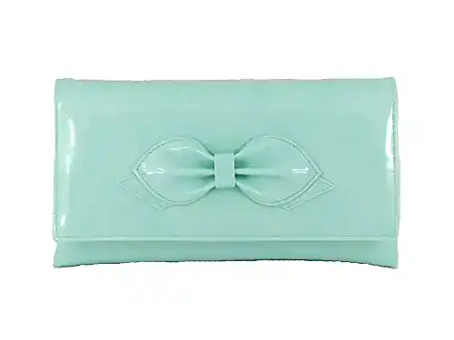 LONI Gorgeous Patent Clutch Shoulder Bow Bag