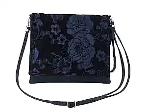 LONI Lovely Faux Suede Clutch Shoulder Crossbody Wristlet Handbag